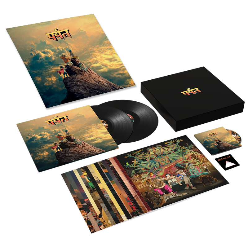 The Mountain Boxset, Poster & Pin Badge Bundle | Gorillaz Official